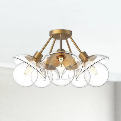 Francesca 20 in 5-Light Semi-Flush Mount