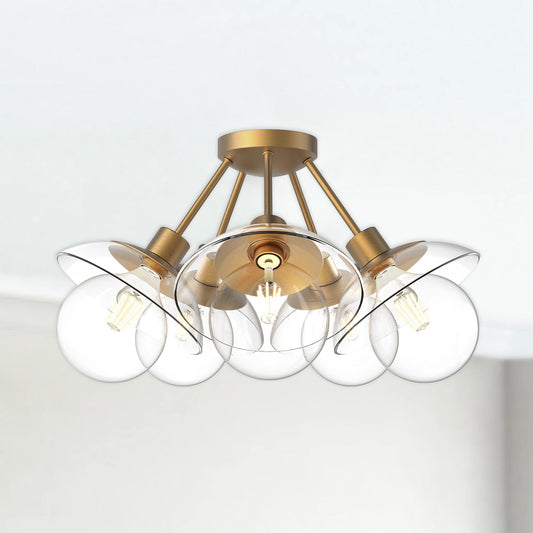 Francesca 20 in 5-Light Semi-Flush Mount