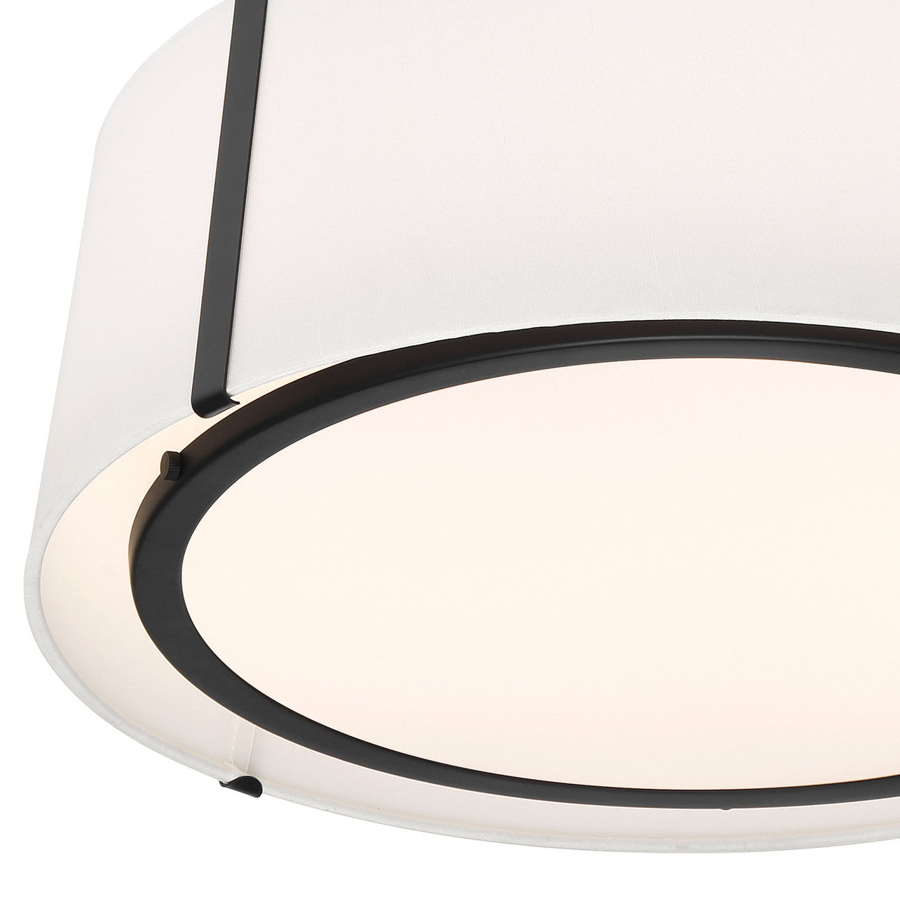 Crystorama Fulton Semi Flush Mount Polished Nickel