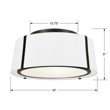 Flush Mounts-Crystorama-FUL-905
