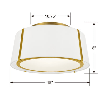Flush Mounts-Crystorama-FUL-905