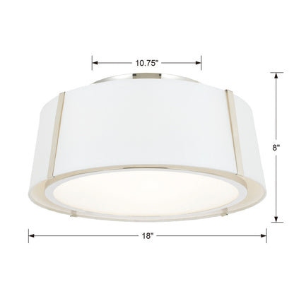 Flush Mounts-Crystorama-FUL-905