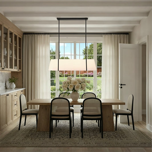 Fulton 4 Light Linear Oval Chandelier