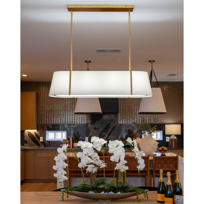 Fulton 4-Light Linear Oval Chandelier