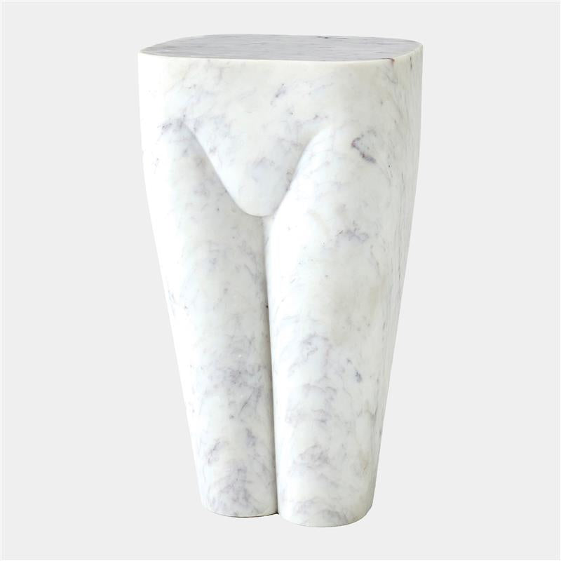 Global Views Femme Stool White