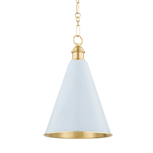 Mitzi by Hudson Valley Lighting Fenimore Pendant Aged Brass