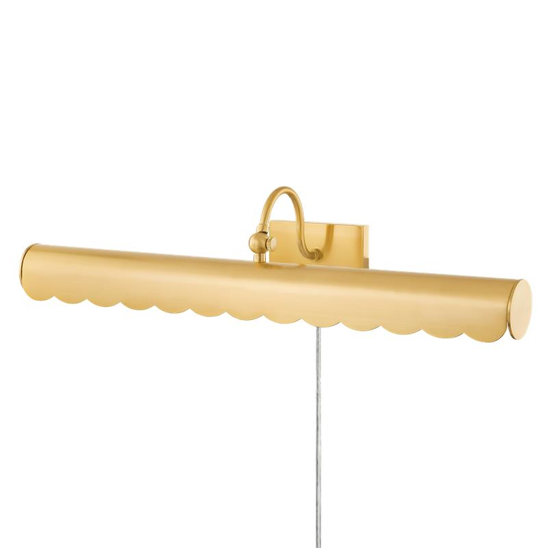 Mitzi by Hudson Valley Lighting Fifi Picture Light Aged Brass
