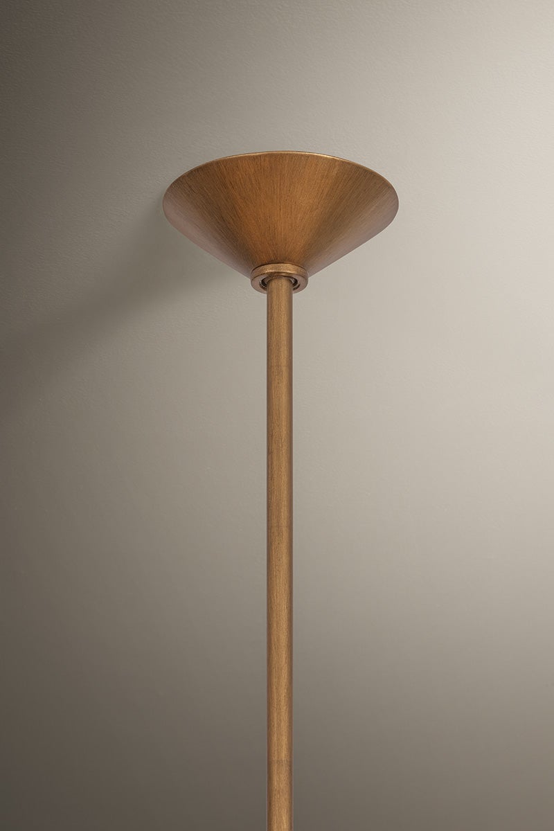 Troy Floyd Chandelier Patina Gold Leaf Detail 1