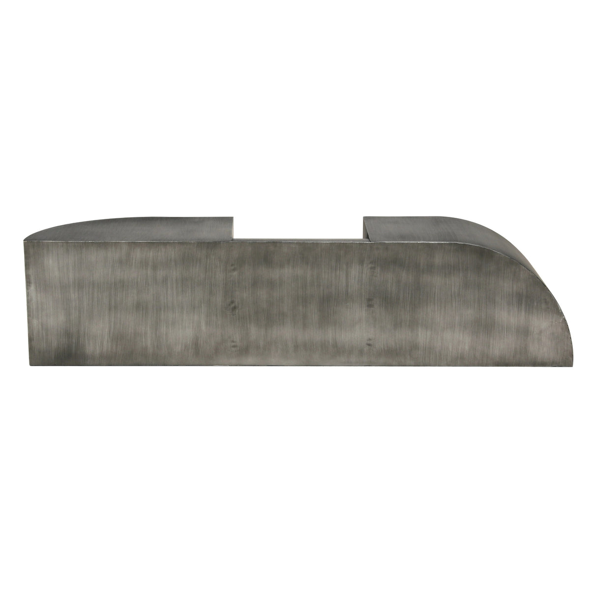 Noir Crafter Bench Gun Metal, opposite side showing the scooped seat