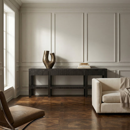 Noir Conrad Console Pale styled in an interior setting