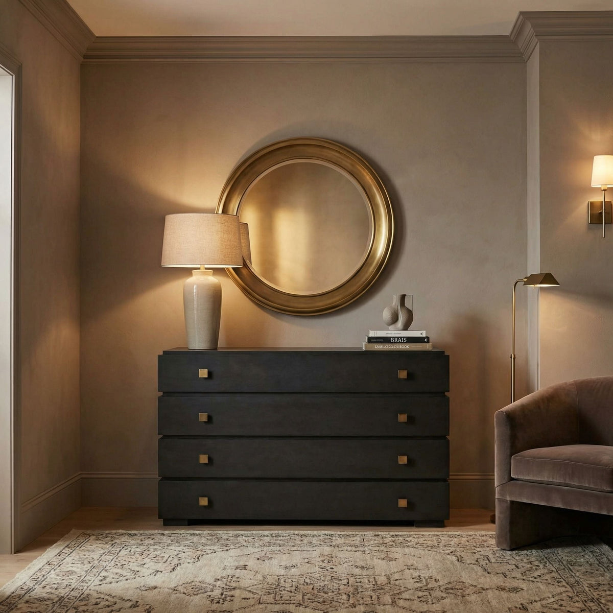 Noir Hofman Dresser Pale shown in a styled room setting