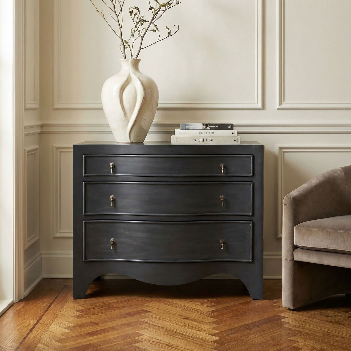 Noir Brentford Dresser Pale styled in an interior setting