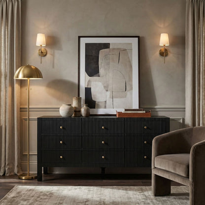 Noir Conrad Dresser Pale styled in an interior setting