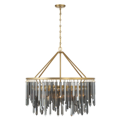 Crystorama Gemma 32" 9-Light Chandelier - detail