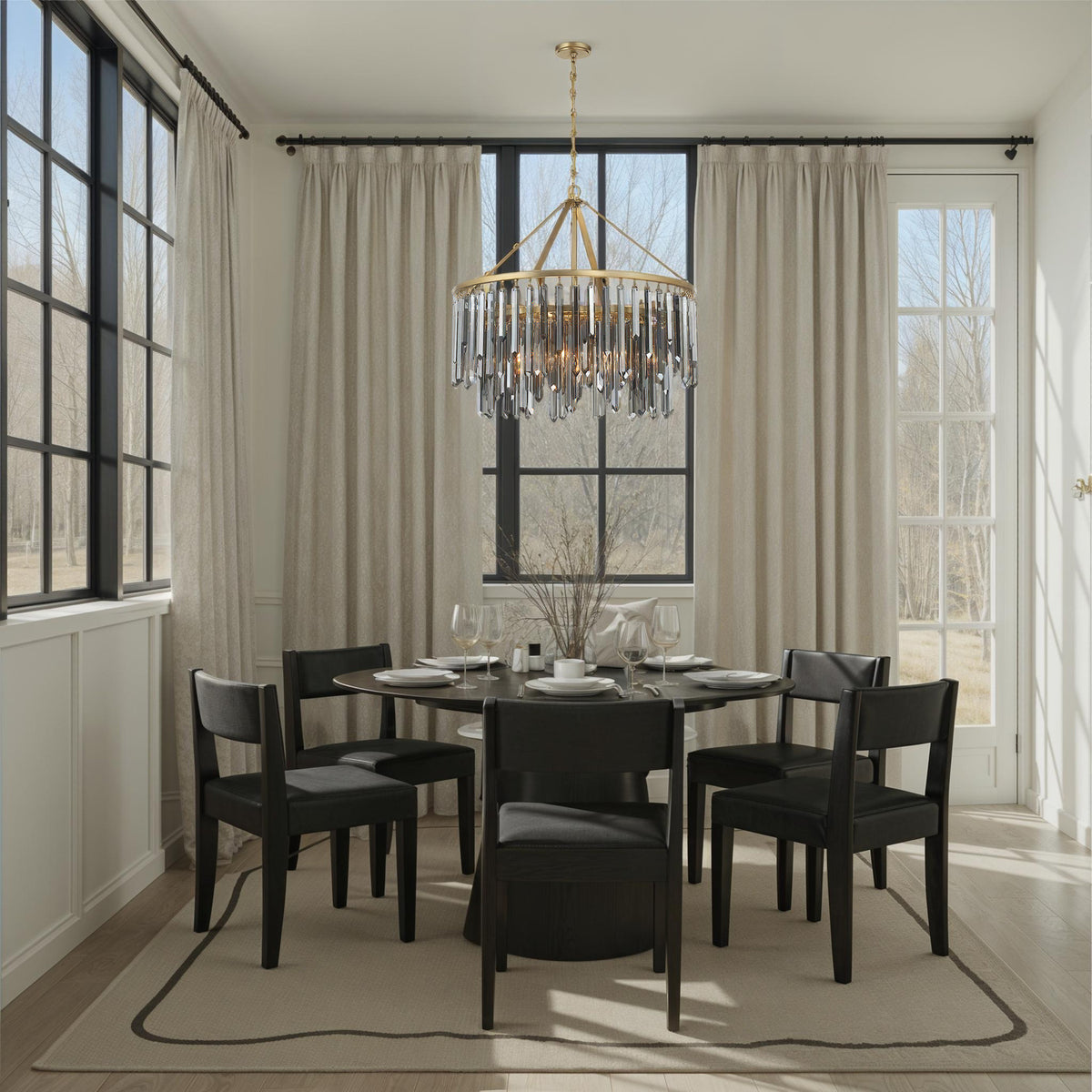 Crystorama Gemma 32" 9-Light Chandelier - lifestyle