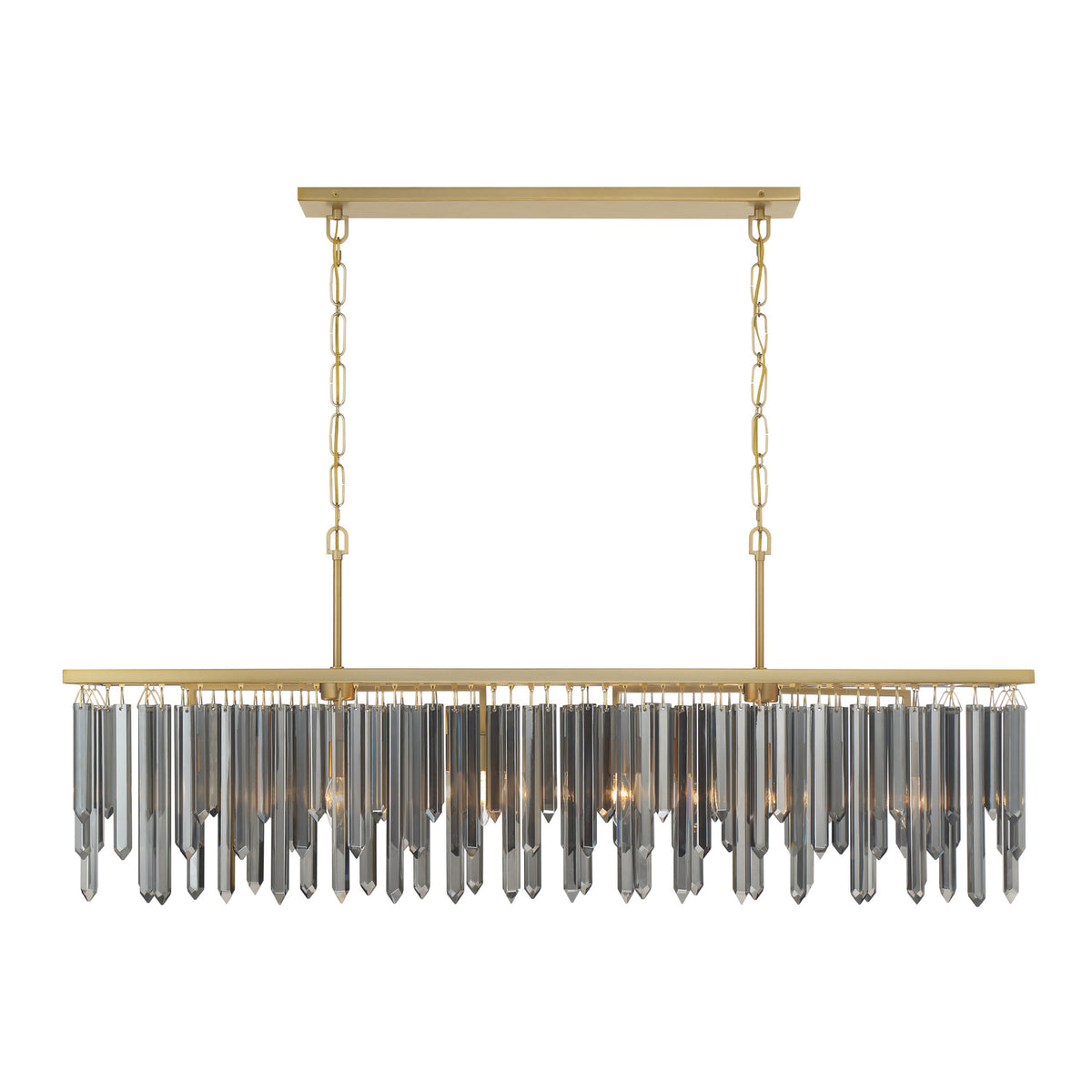 Crystorama Gemma 52" 6-Light Linear Chandelier - detail