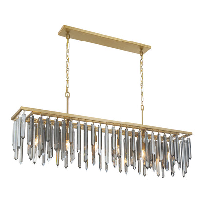 Crystorama Gemma 52" 6-Light Linear Chandelier - detail