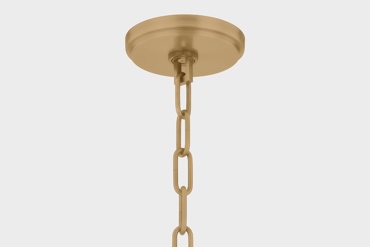 Troy Glint Pendant Patina Brass Detail 3