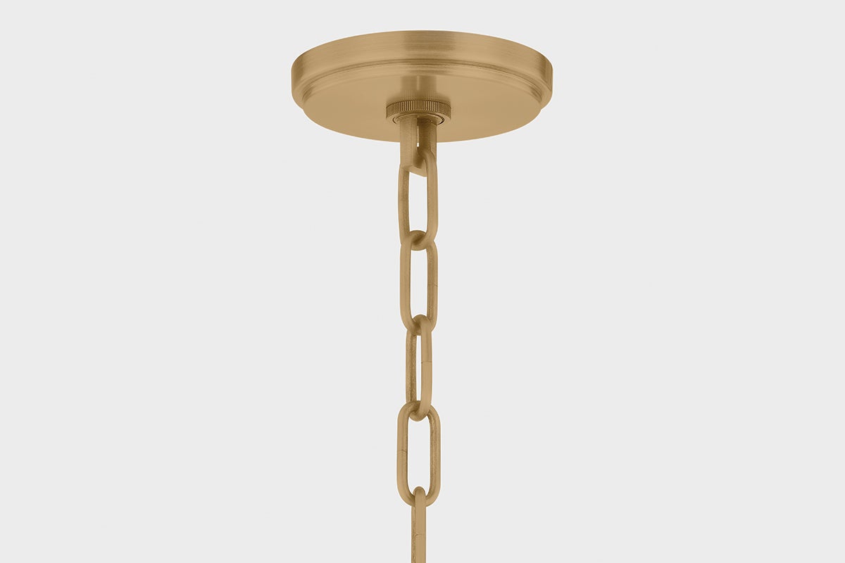 Troy Glint Pendant Patina Brass Detail 2