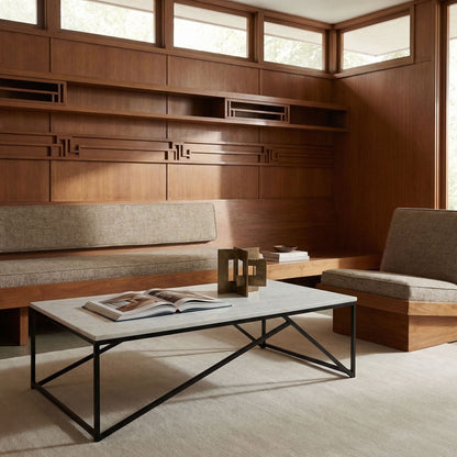 Noir Molimo Coffee Table Matte Black styled in an interior setting