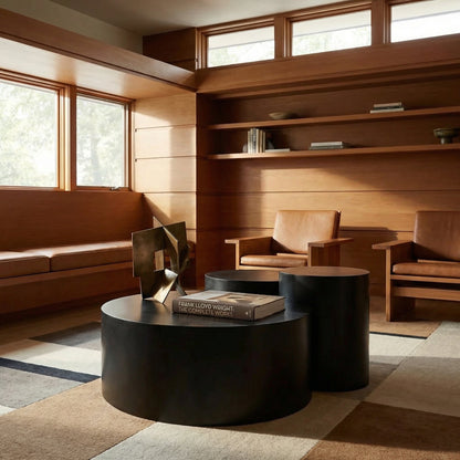 Noir Ella Coffee Table Matte Black styled in an interior setting