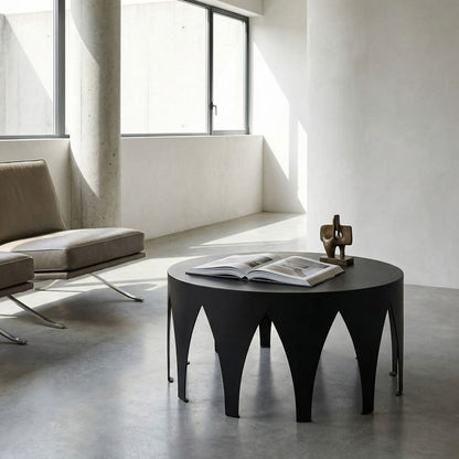 Noir Morocco Coffee Table Matte Black styled in an interior setting