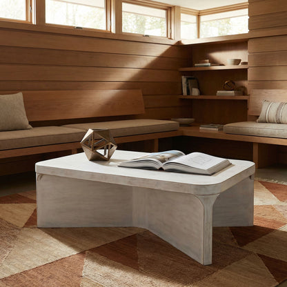 Noir Nova Coffee Table White Wash styled in an interior setting