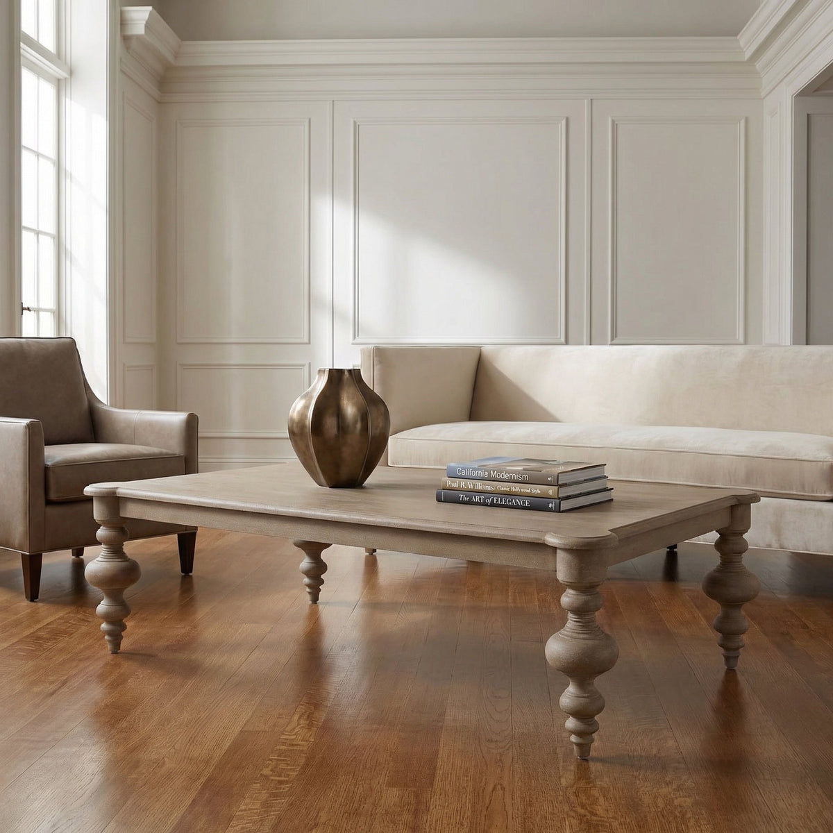Noir Graff Coffee Table Weathered styled in an interior setting
