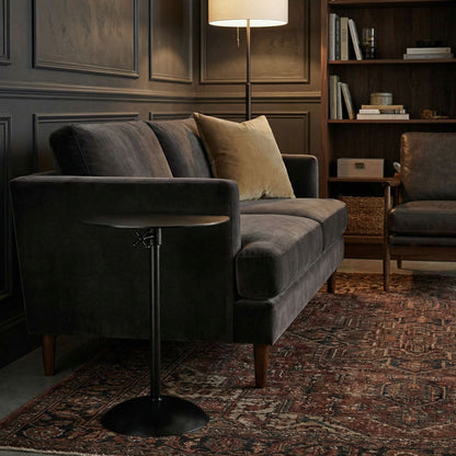 Noir Felix Side Table Matte Black styled in an interior setting