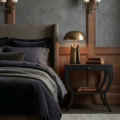 Noir Maude Side Table Pale styled in an interior setting