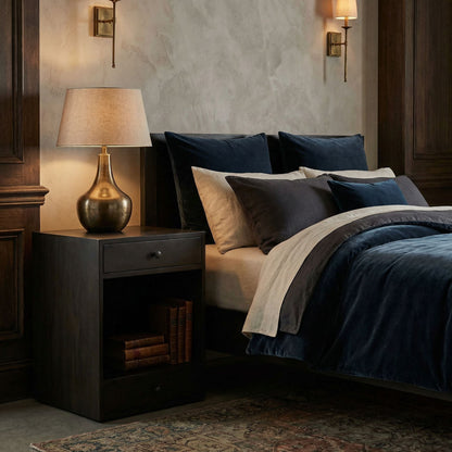 Noir Sumiko Side Table Pale shown in a styled room setting