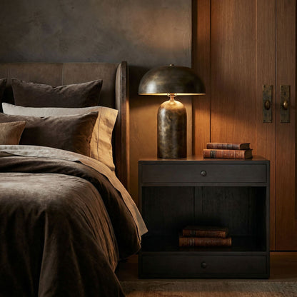 Noir Sumiko Side Table Pale styled in an interior setting