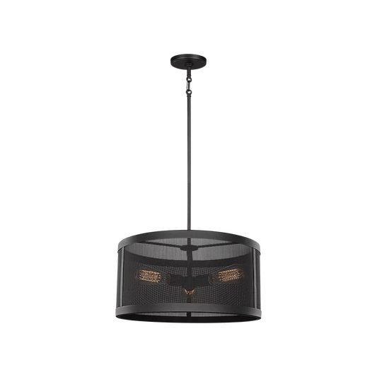 Visual Comfort Studio Gereon 3 Light Pendant Black