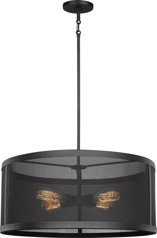 Visual Comfort Studio Gereon 4 Light Pendant Black