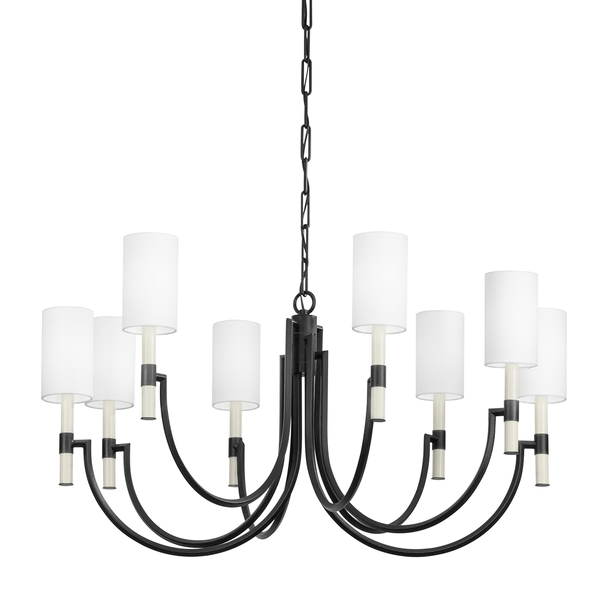 Troy Gustine Chandelier Forged Iron