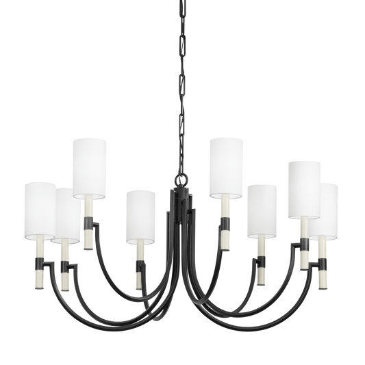 Troy Gustine Chandelier Forged Iron