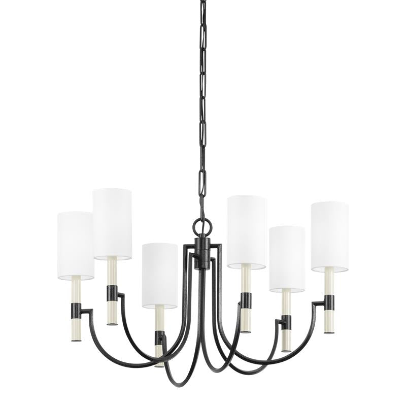 Troy Gustine Chandelier Forged Iron
