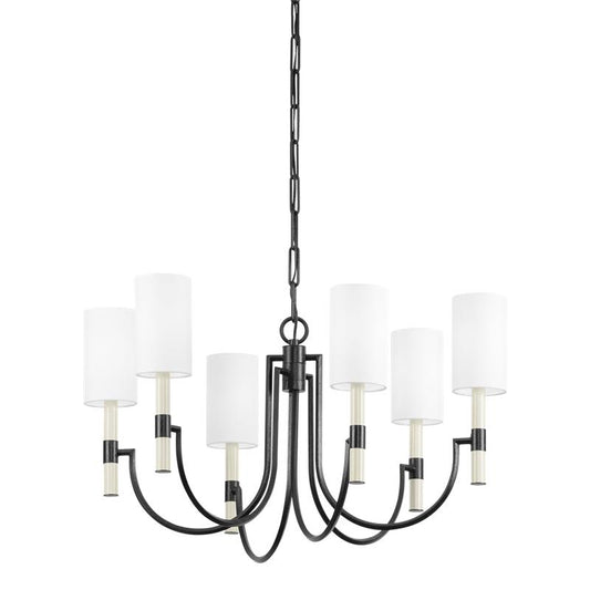Troy Gustine Chandelier Forged Iron