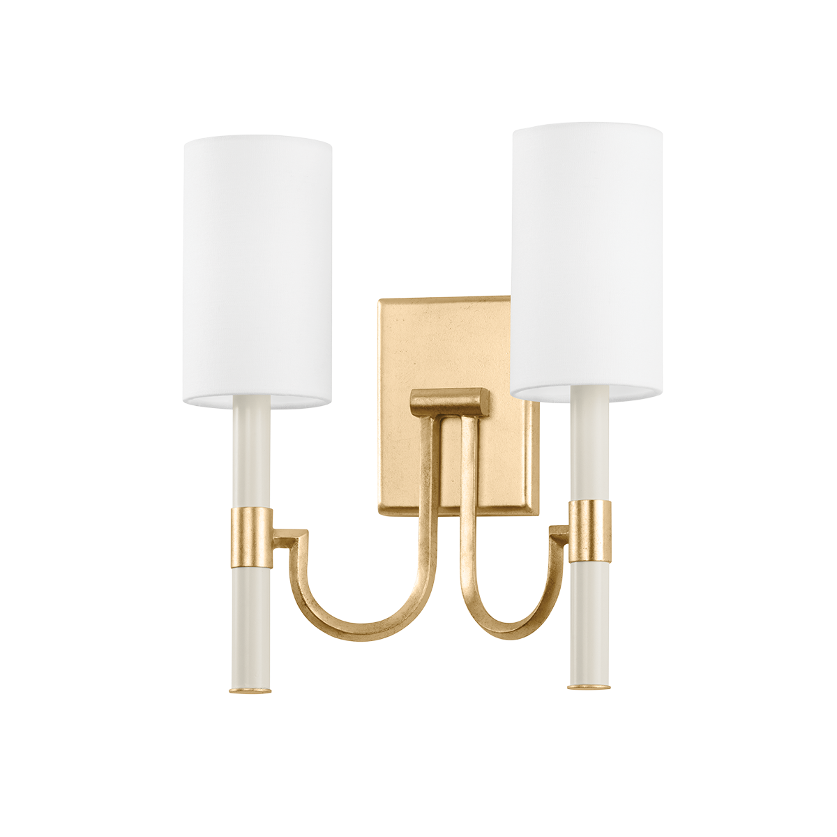 Troy Gustine Wall Sconce Vintage Gold Leaf