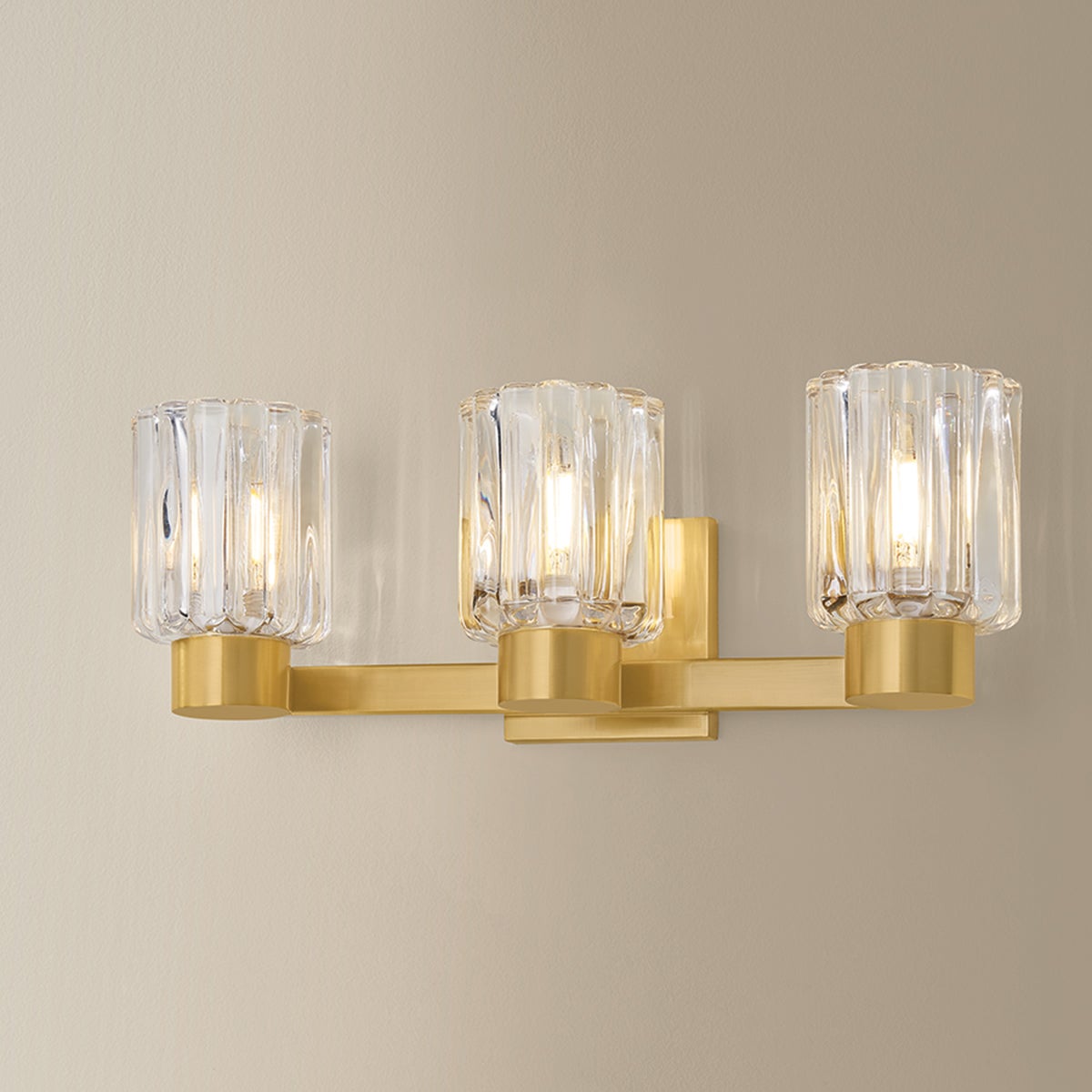 Mitzi Danae 3-Light Vanity Light Aged Brass