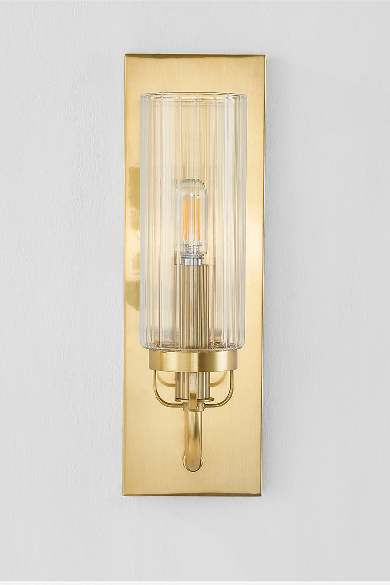 Hudson Valley Halifax Wall Sconce Aged Brass detail view 3