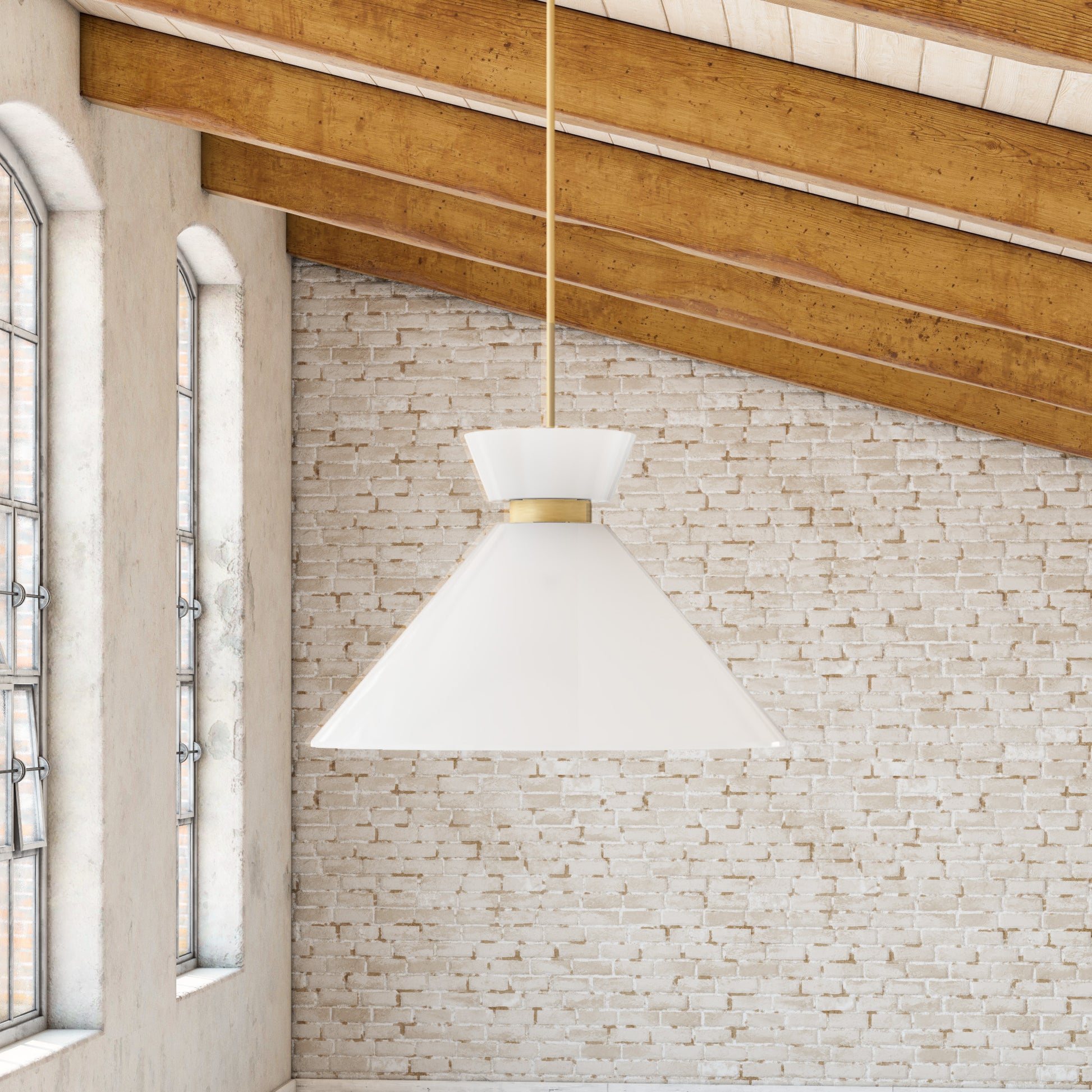 Alora Lighting Halston 14-in 1 Light Pendant Matte Black