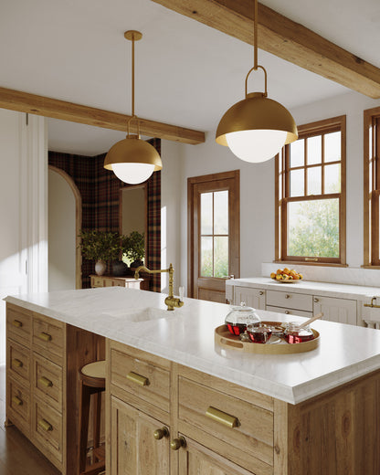 Alora Lighting Harper 1 Light Pendant Matte Black