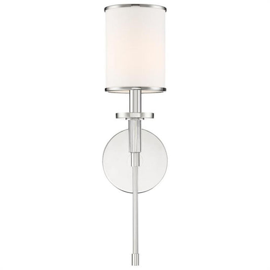 Crystorama Hatfield Wall Sconce Polished Nickel