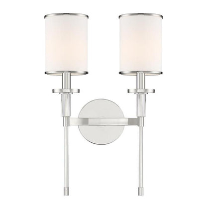 Crystorama Hatfield Wall Sconce Polished Nickel