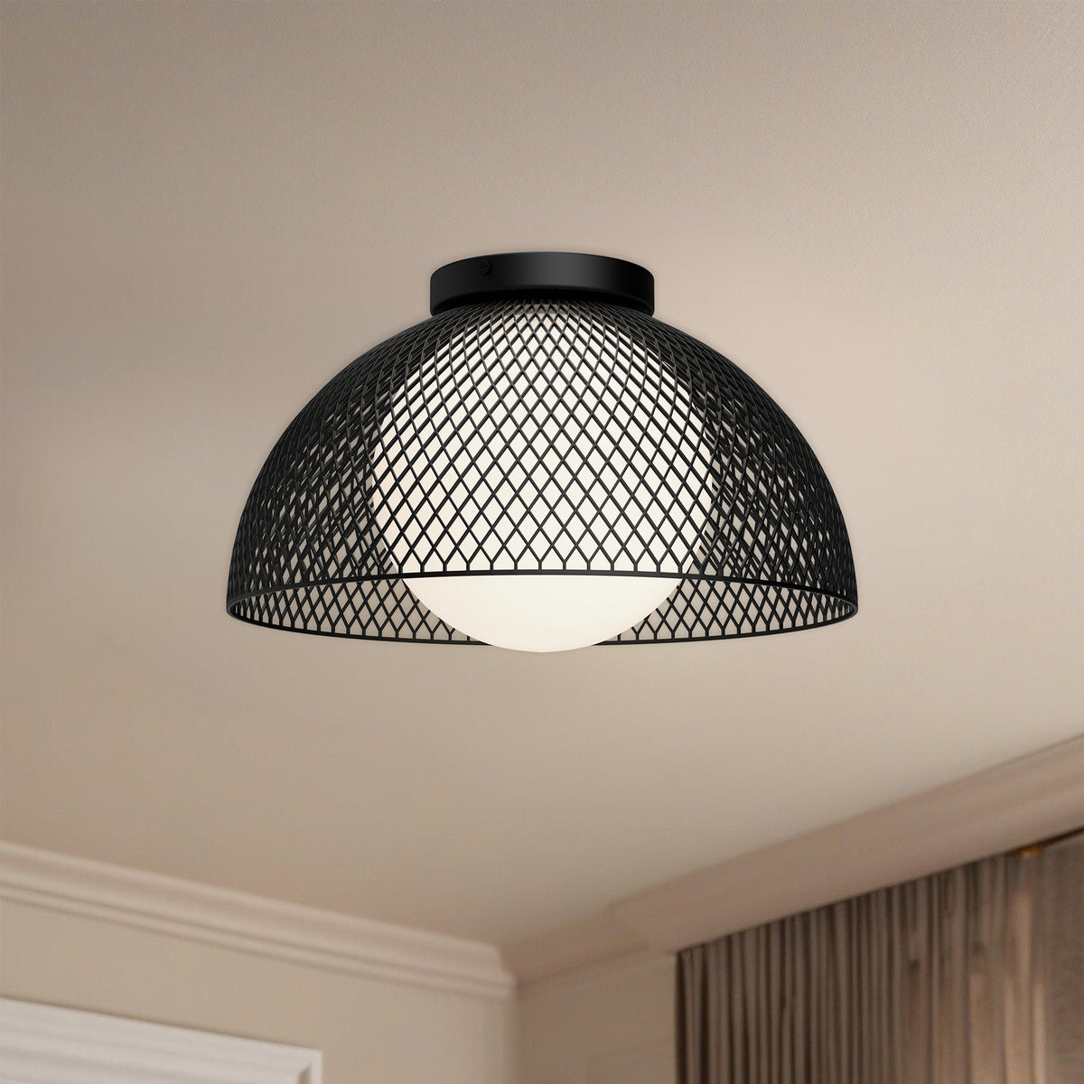 Haven 12 in Opal Glass Flush Mount