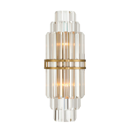 Crystorama Hayes 2-Light Wall Sconce Aged Brass