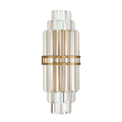 Crystorama Hayes 2-Light Wall Sconce Aged Brass - detail