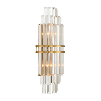 Crystorama Hayes 2-Light Wall Sconce Aged Brass - detail