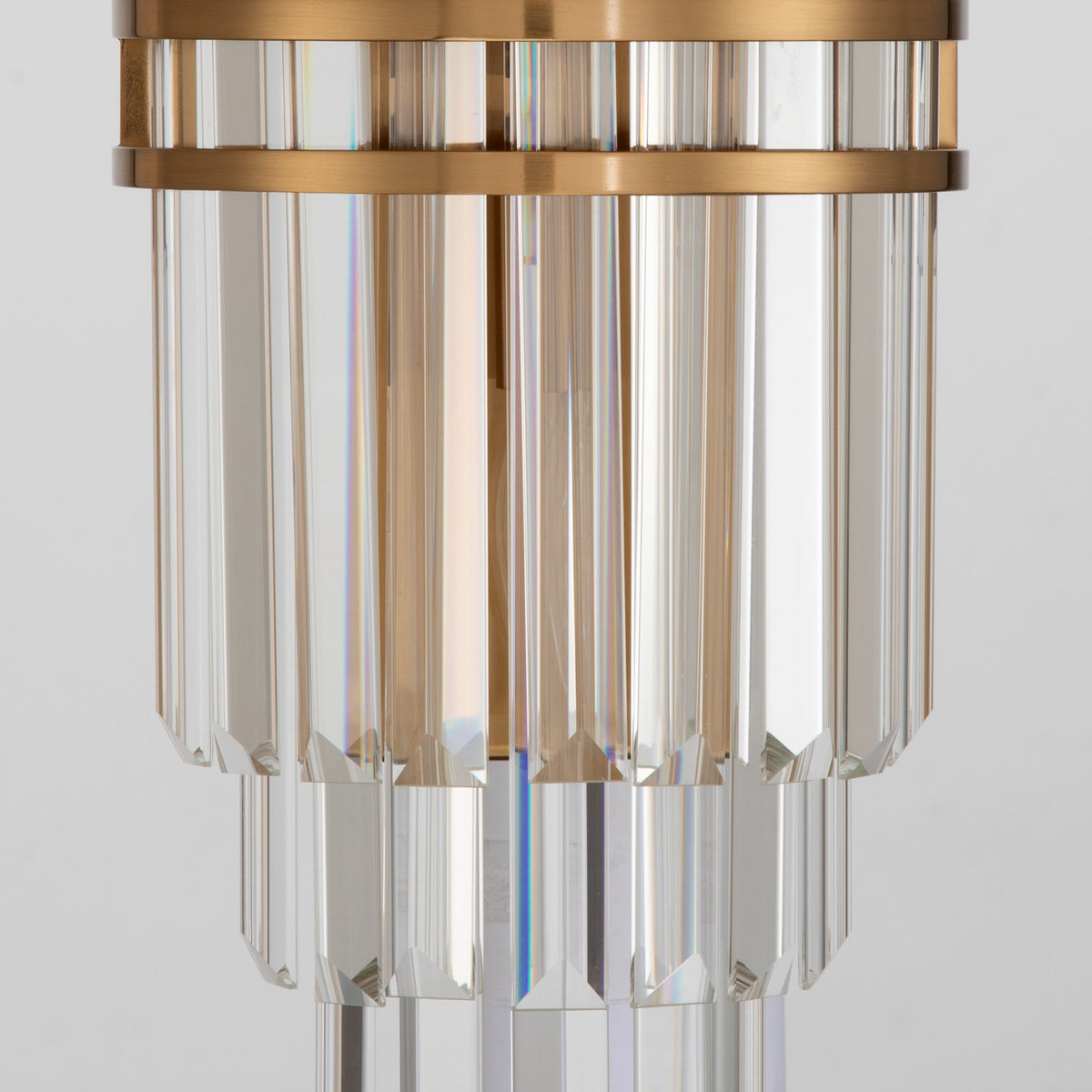 Crystorama Hayes 2-Light Wall Sconce Aged Brass - detail